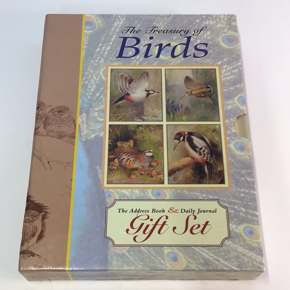 The Treasury of Birds boxed Gift Set Address book and journal hardcovers vintage